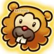 A head of a Bidoof from Pokemon, they are smiling and a godly aura is surrounding them.