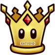 The Special cup crown from Mario Kart Wii, the crown has five points with red gems around and has two eyes.